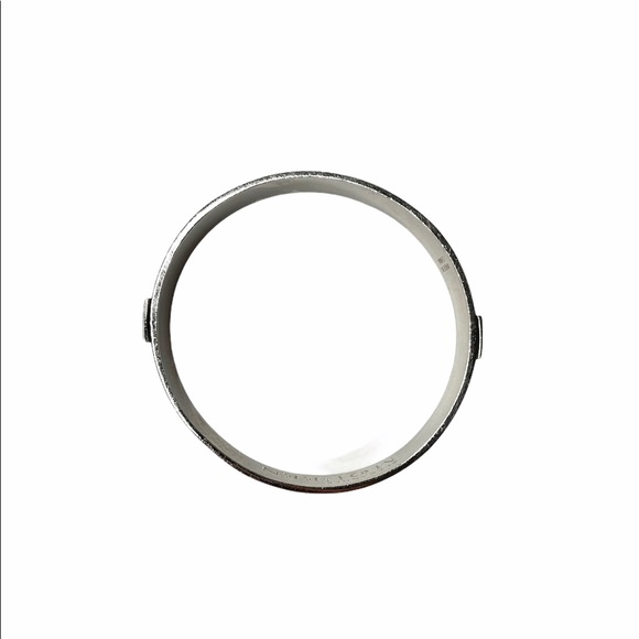 Alexander McQueen | Enamel Skull Bangle Pink/Black - Picture 8 of 8